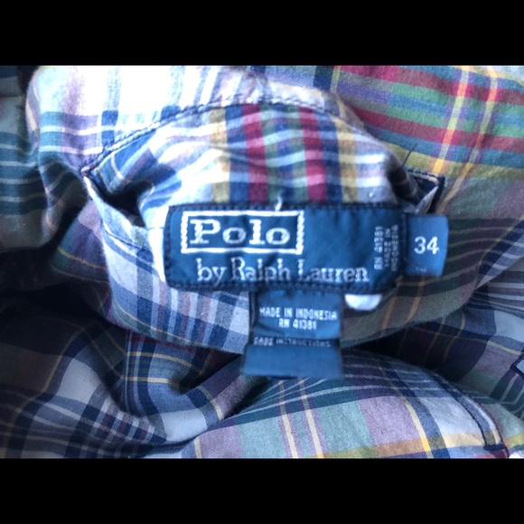 Ralph Lauren Khaki/Plaid Shorts - Size 34 - Picture 3 of 5